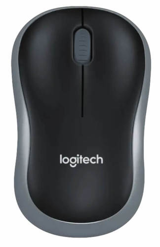 עכבר אלחוטי בצבע אפור\שחור Logitech M185