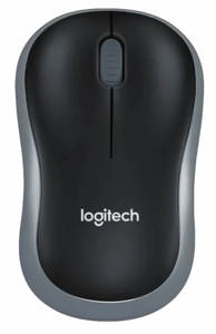 עכבר אלחוטי בצבע אפור\שחור Logitech M185