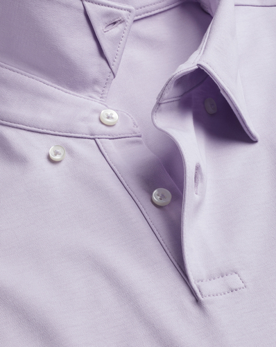 חולצת פולו אלגנטית -  Lilac purple short sleeve jersey polo