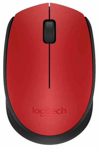 עכבר אלחוטי בצבע אדום\שחור Logitech M171