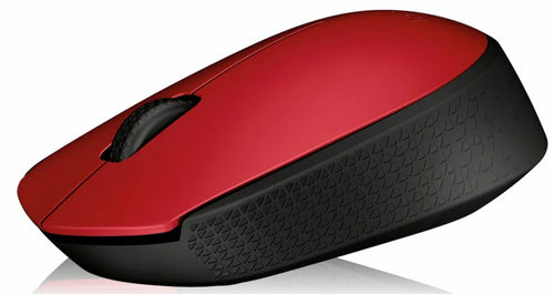 עכבר אלחוטי בצבע אדום\שחור Logitech M171