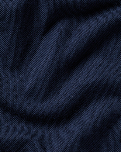 חולצת פולו כחלה -Navy blue contrast tipping polo