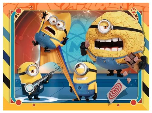 מארז 4 פאזלים 12-16-20-24 חלקים בעיצוב Despicable Me מיניונים 4