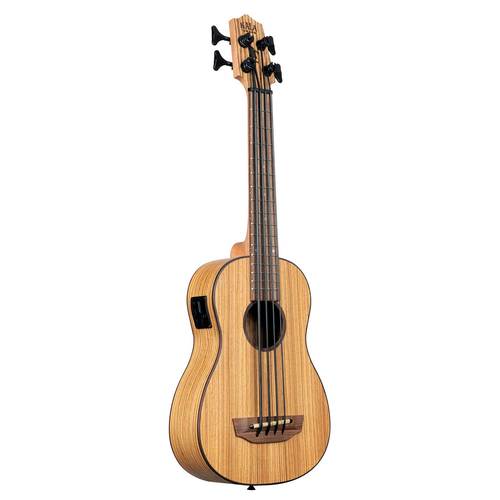 יוקולילי בס מוגברת Kala U-Bass Zebrawood