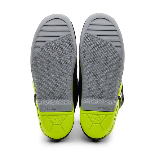 מגף רכיבה פוקס אפור / צהוב - FOX BOOTS COMP V25
