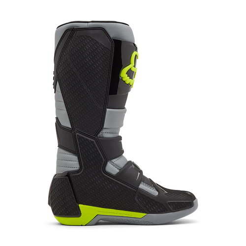 מגף רכיבה פוקס אפור / צהוב - FOX BOOTS COMP V25