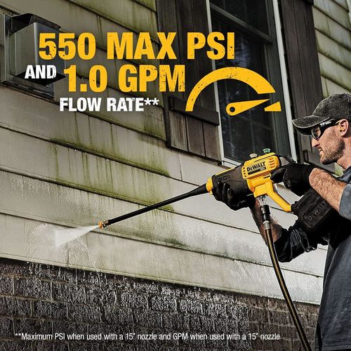 אקדח שטיפה בלחץ 20V/18V נטען DCPW550 תוצרת DEWALT - גוף בלבד