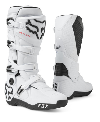 מגף רכיבה פוקס לבן -  FOX MOTION BOOTS