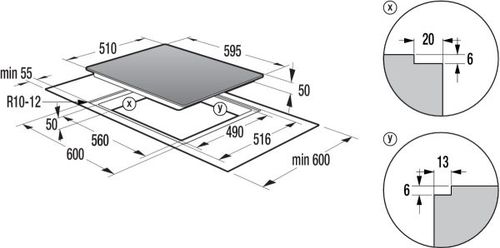 כיריים קרמיות דגם ECT610SC גורניה Gorenje