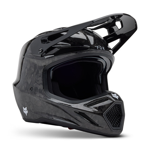 קסדת פוקס קרבון שחור - FOX V3 RS CARBON SOLID V25