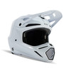 קסדת פוקס קרבון לבן - FOX V3 RS CARBON SOLID V25