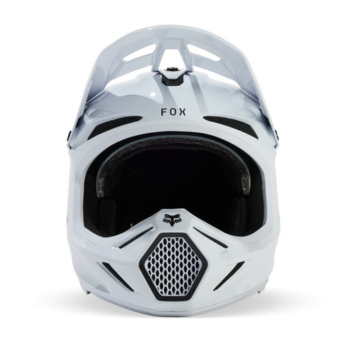 קסדת פוקס קרבון לבן - FOX V3 RS CARBON SOLID V25
