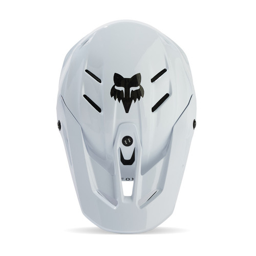 קסדת פוקס קרבון לבן - FOX V3 RS CARBON SOLID V25