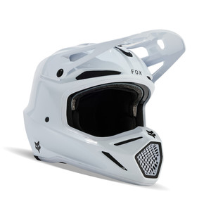 קסדת פוקס קרבון לבן - FOX V3 RS CARBON SOLID V25
