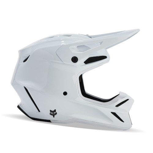 קסדת פוקס קרבון לבן - FOX V3 RS CARBON SOLID V25