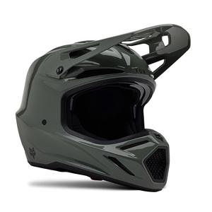 קסדת פוקס קרבון ירוק - FOX V3 RS CARBON SOLID V25