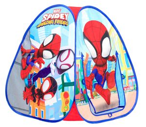 אוהל כדורים מתקפל עם 100 כדורי פלסטיק צבעוניים - ספיידי וחבריו המופלאים