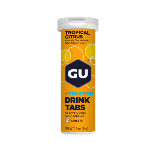 GU HYDRATION טבליות להכנת משקה דל קלוריות | פירות הדר טרופיים