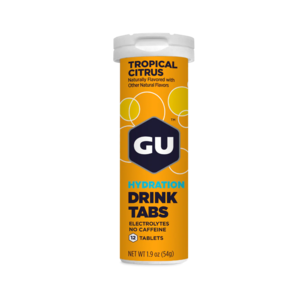 GU HYDRATION טבליות להכנת משקה דל קלוריות | פירות הדר טרופיים