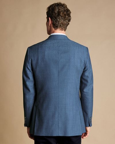 ג'קט אלגנטי -Indigo blue proper blazer slim fit jacket 
