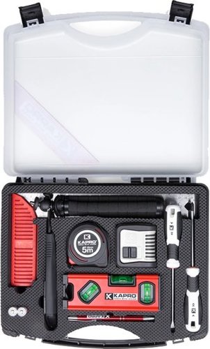 ערכת פילוס, מדידה והתקנה + מזוודת נשיאה KAPRO Pro All In One קפרו אול אין