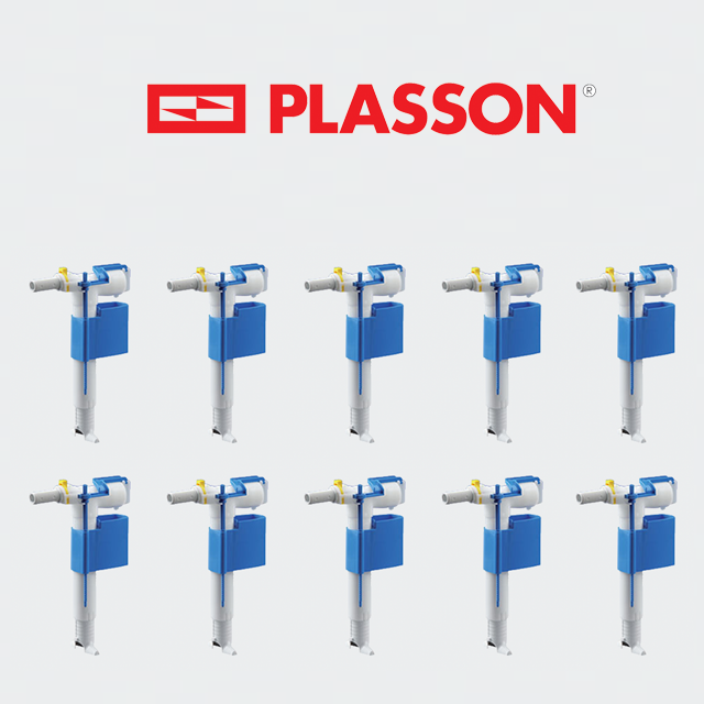 10 יחידות מצוף ניאגרה סמויה 3/8 | פלסאון PLASSON | גרמני