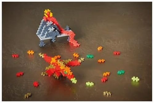 משחק הרכבה 100 חלקים קטנים במארז צינור רב פעמי - דרקון