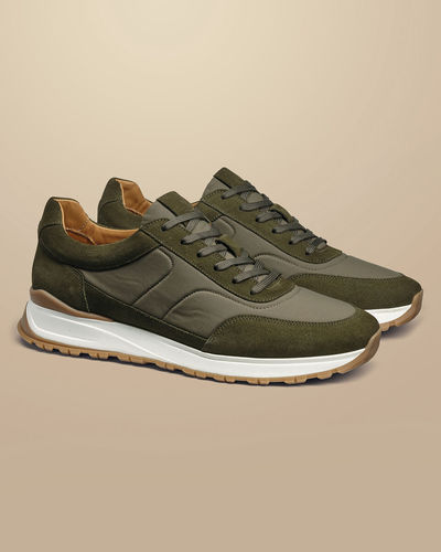 נעליים - Textile Trainers - Olive Green