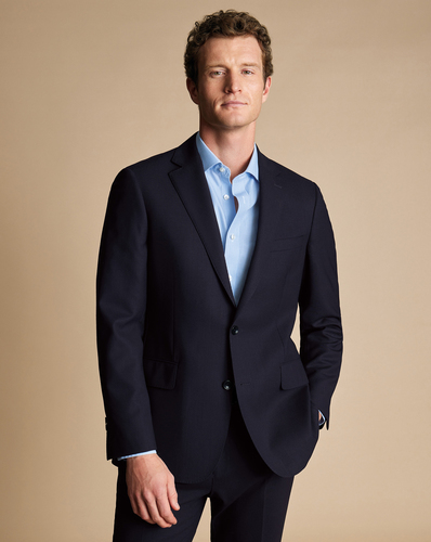 חליפה סלים פיט כחולה - Dark navy slim fit ultimate performance suit