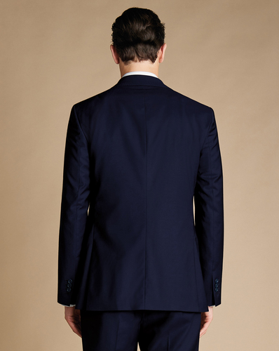 חליפה יוקרתית מבד איטלקי סלים פיט כחולה - Dark navy tropical slim fit Italian suit  