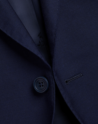 חליפה יוקרתית מבד איטלקי סלים פיט כחולה - Dark navy tropical slim fit Italian suit  