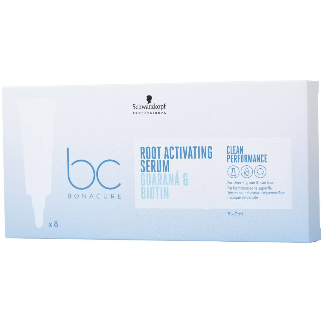 אמפולות סרום BC לשיער דק לחיזוק שורשי סיב השיערה ומניעת נשירה שוורצקופף 8*7 מ"ל
