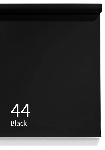 רקע נייר שחור לסטודיו Creativity Int 2.72x11 Black #44