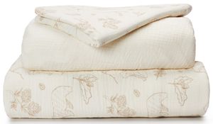 סט מצעים מעוצב 3 חלקים 100% כותנה טטרא למיטת יחיד / נוער - דובים