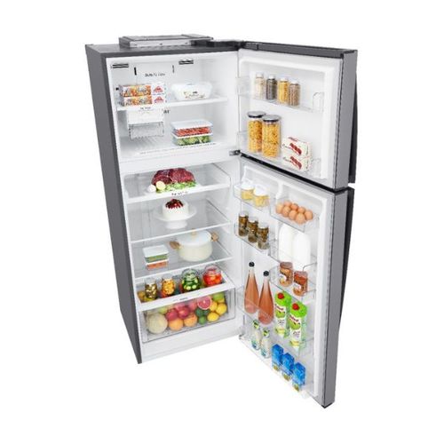 מקרר מקפיא עליון 438 ליטר LG GR-B486IVSU נירוסטה מוברשת