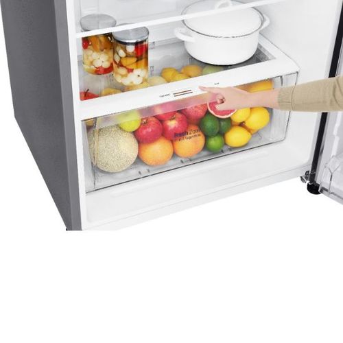 מקרר מקפיא עליון 438 ליטר LG GR-B486IVSU נירוסטה מוברשת