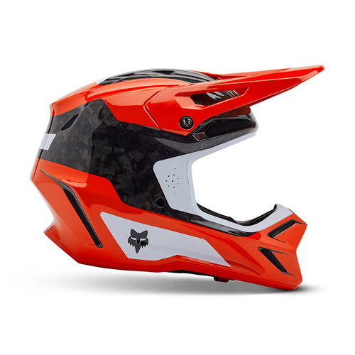 קסדת פוקס קרבון אדום - FOX V3 RS INFINTE V25