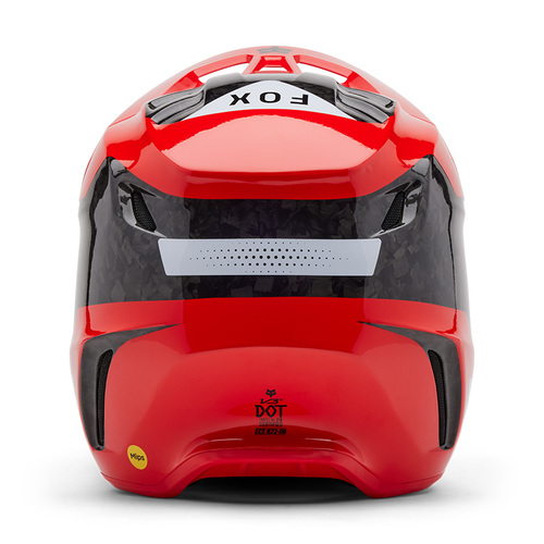 קסדת פוקס קרבון אדום - FOX V3 RS INFINTE V25