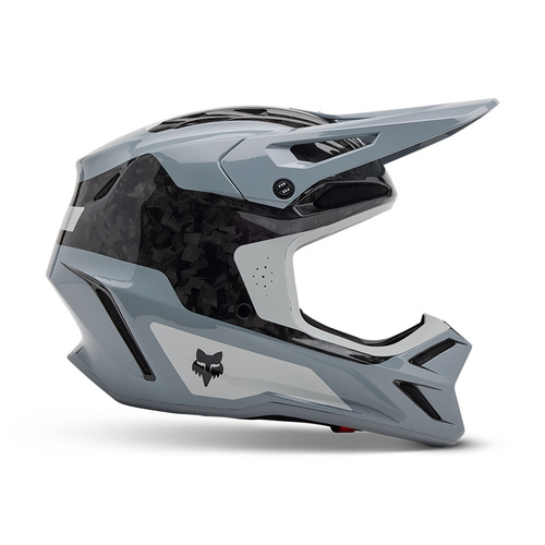 קסדת פוקס קרבון אפור - FOX V3 RS INFINTE V25