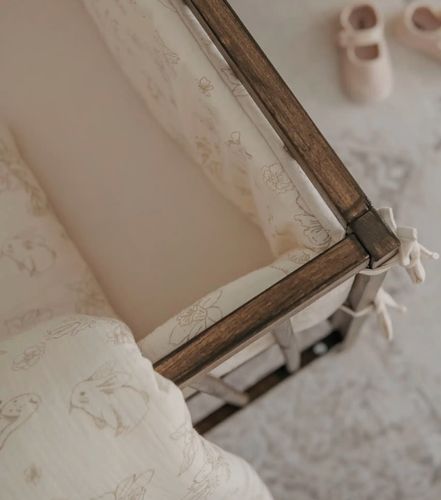 מגן ראש דו-צדדי למיטת תינוק 100% כותנה טטרא - איילים