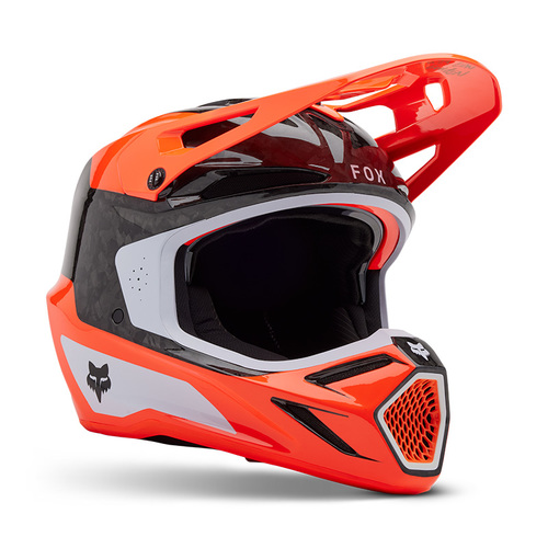 קסדת פוקס קרבון כתום - FOX V3 RS INFINTE V25