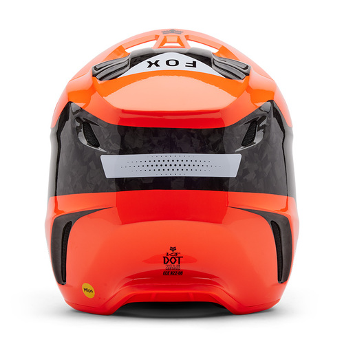 קסדת פוקס קרבון כתום - FOX V3 RS INFINTE V25