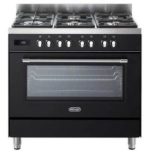 תנור משולב גז 90 ס"מ Delonghi PRO966 MA-IL דלונגי שחור פחם