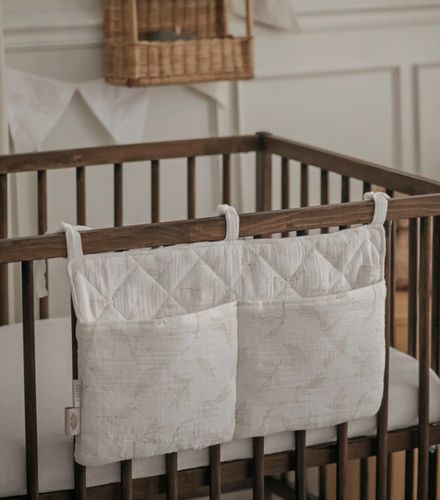 שק חיתולים לתלייה על מיטה או עריסת תינוק 100% כותנה טטרא - סתיו