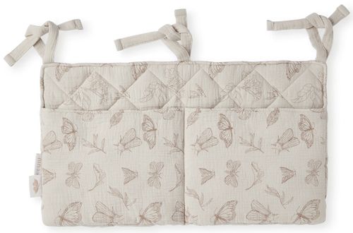 שק חיתולים לתלייה על מיטה או עריסת תינוק 100% כותנה טטרא - מעופפים