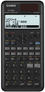 מחשבון פיננסי Casio FC-200V 2