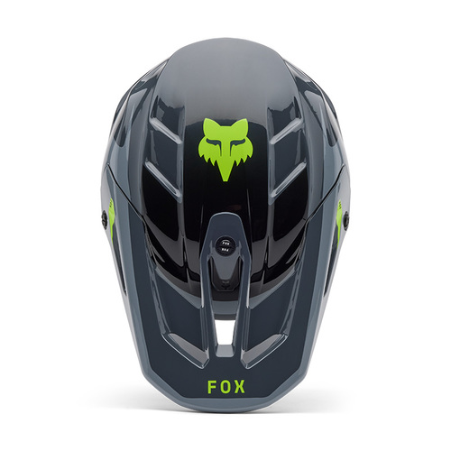 קסדת פוקס אפור / צהוב - FOX V3 DIVIDER V25