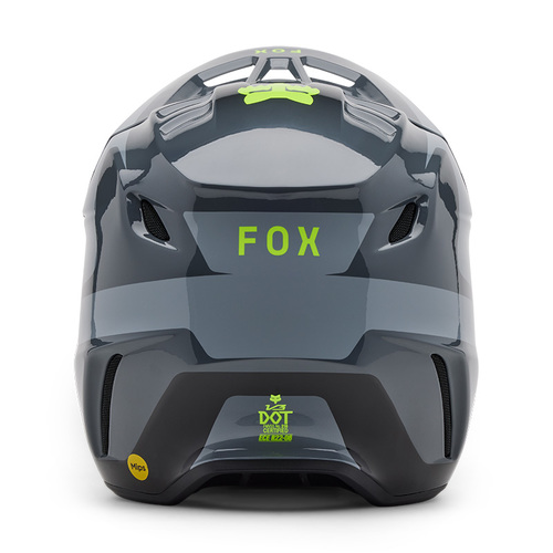 קסדת פוקס אפור / צהוב - FOX V3 DIVIDER V25