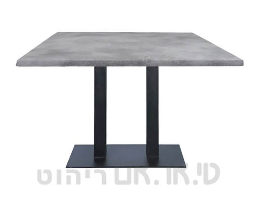 שולחן פלטה ורצליט מלבנית אפור בטון