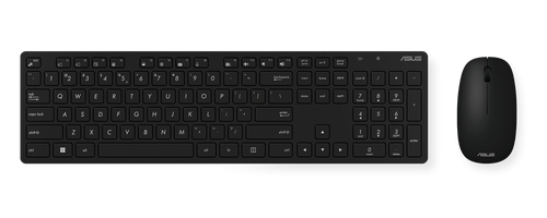 סט מקלדת ועכבר אלחוטי Asus W5000 אסוס שחור במלאי